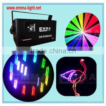 ILDA+SD Card Mutil-Functional 1.2W RGB laser light/dj equipment/kupo stage light