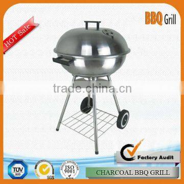 Stainless Steel Trolley bbq Charcoal Grill With Ash plate