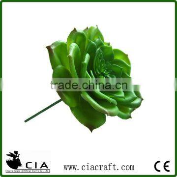 PVC PE Artificial Mini Succulent Plants Aeonium Stem photo-2