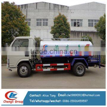 5000L Water sprinkler truck water bowser tank truck