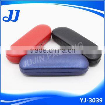 Shiny Leather Wrapped Mixed Color Durable Metal Case for Glasses