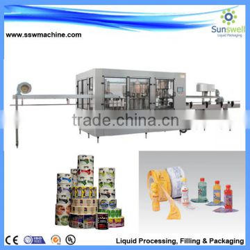 Full Automatic Bottle Shrink Labeling Machine For Round Bottle