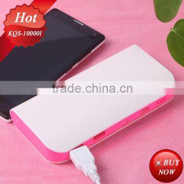rainbow color frame with strong LED portable power bank 15600mah