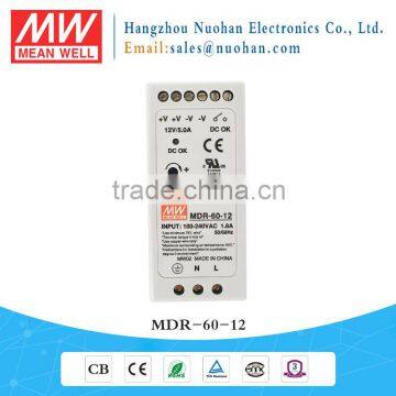 Meanwell MDR-60-12 12V 60W DIN Rail Power Supply din rail plastic enclosure