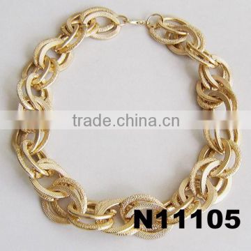 fashion ladies gold chunky chain necklace