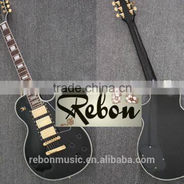 Weifang Rebon black beauty three pickup RLP electric guitar