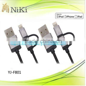 2in 1 USB Sync Data Transfer Charger Cable for iPod Touch 5 for iPhone