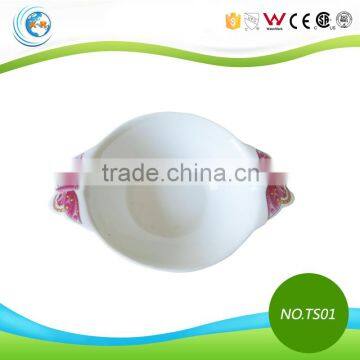 Ceramic Decal Round Restaurant Snack Serving Dish photo-2