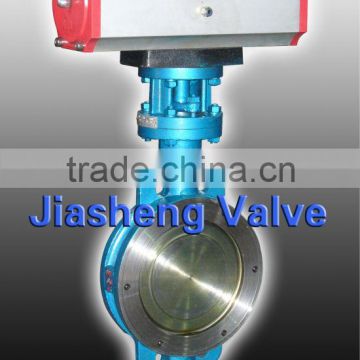 API pneumatic actuator wafer type butterfly valve