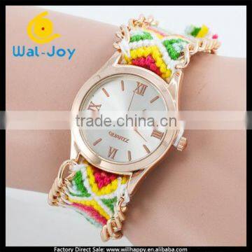 made in China vogue smart knitting hot charming colorful women watch(WJ-2775)