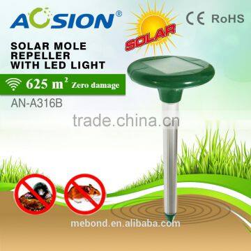 Factory Supply Solar Vole Repellent/Mole Repeller With Garden Light