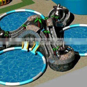Hot sale giant orangutan pool games park equipment, inflatable water park amusement