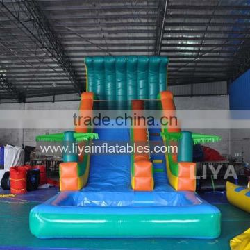 2015 crazy and popular custom giant inflatable water slide,inflatable slip n slide for adult