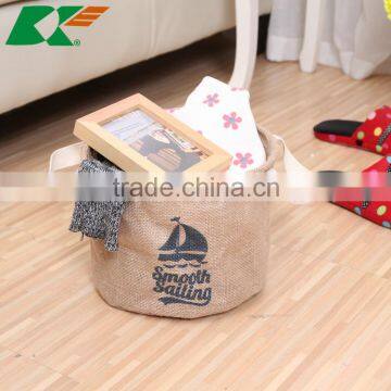 2015 new Creative jute ZAKKA finishing sundry Storage barrel