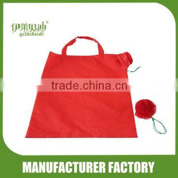 Foldable Shopping Bag 190T polyester with rose pouch