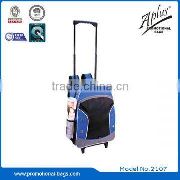 trendy trolley backpack bag with wheels