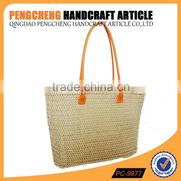 Nature paper straw beach bag women tote crochet bag