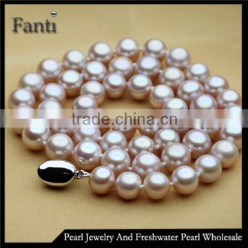 Big pearl necklace 10-11mm AAAA round real pearl necklaces