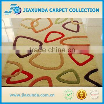 100% acrylic-poly hand tufted beige base pattern floor area rug for living room