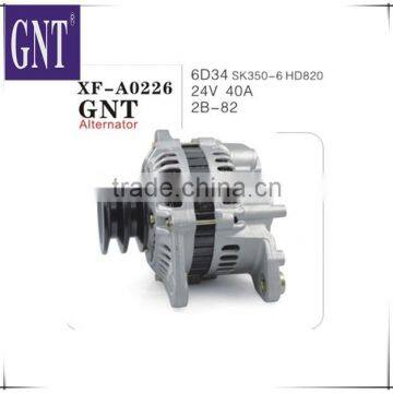 excavator engine SK350-6 HD820 6D34 alternator