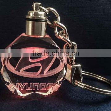 promotional hyundai crystal car keyring gift souvenir