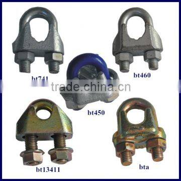 DIN741 ELECTRIC GALVANIZED MALLEABLE WIRE ROPE CLIP photo-2