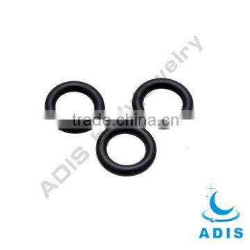 Black rubber rings for body piercings jewelry, O rings