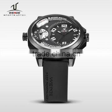 2015 WEIDE Hot-selling Men Sport Watches UV1501 With Quartz Watch Silicone Gel Band 3 ATM Water Resistant
