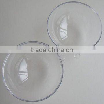 plastic clear transparent open christmas ball