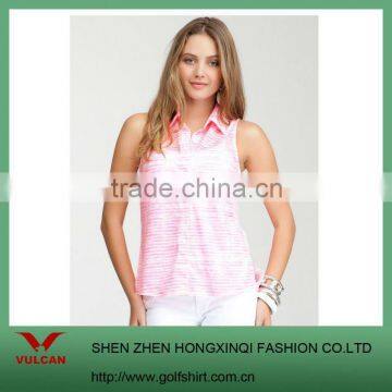 ladies stripe sleeveless tank top