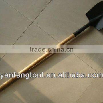 types of steel shovel with wooden handle S518L