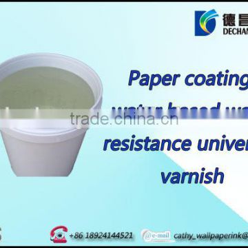 Paper coating water based wear resistance universal varnish