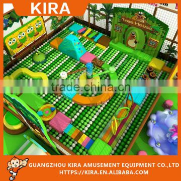 new indoor playground with obstacle for kids wipeout yards