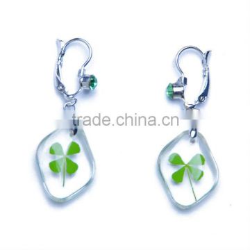 2014 China Wholesale Fashion Jewellery four leaf clover earrings