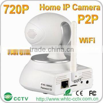 Motion Detection alarm two way Audio p2p 720p smart home night vision alarm siren camera ip