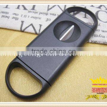 V single pole piece of plastic single blade Color wood double cigar cutter, double shear cigar cutter,cigar scissors