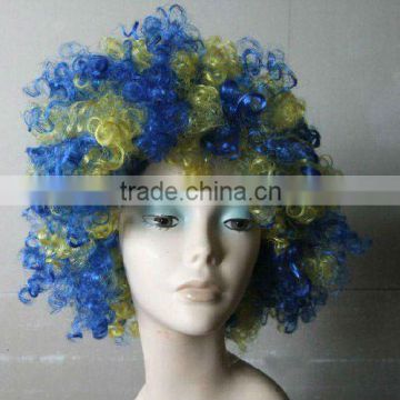 cheap mix color cool football wigs sports fan wigs