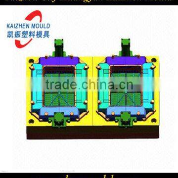 2 cavity injection plastic crate box molds factory