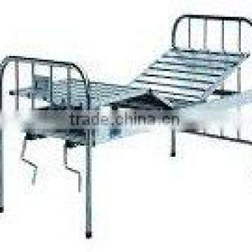 Stainless steel manual double shake three fold bed