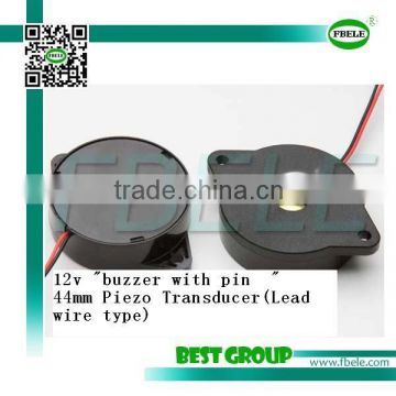 cheaper 12v 80DB 44mm "buzzer with pin " FBPT4414