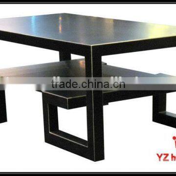 2014 latest antique wood coffee table YD016