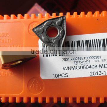 Carbide Turning Inserts WNMG080408-MD BPS251for steel semi-finishing