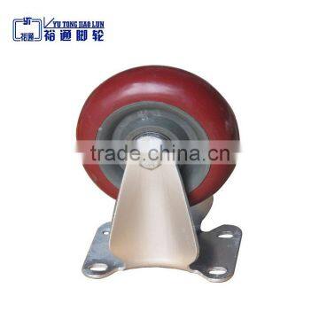 4 inches light pvc fixed caster wheels for trolley