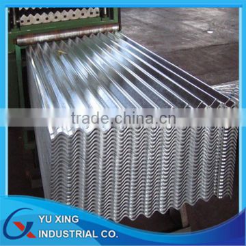 Galvanized corrugated metal roofing sheet