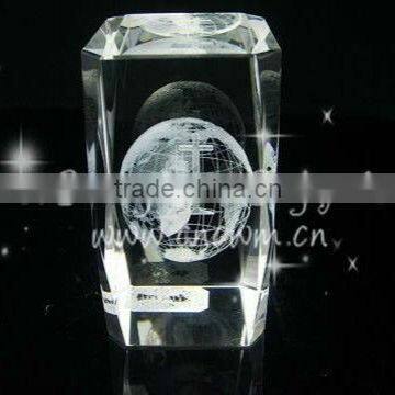 Wholesale Laser Crystal World Globe For Map Souvenirs