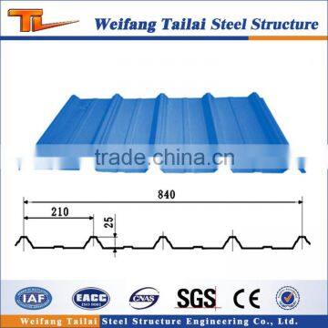 Corrugated color single steel sheet