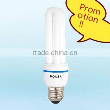 high brightness Mix-powder 2U 9W energy saving light/energy saving lamp/CFL with CCC CE