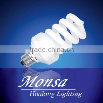 Tri-color 7w full sprial CFL/energy saving light with high power made in china