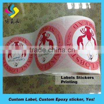 Printing Custom Self Adhesive Logo Stickers,Customized Matte Laminated Adhesive Labels for Plastic Bags