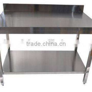 Stainless steel double work station of the workbench kitchen chopping board test bench